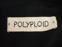 POLYPLOID タックパンツ 04-C-04 TUCK SUIT PANTS C サイズ1 ブラック メンズ ポリプロイド【中古】1-0411M♪