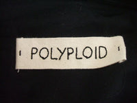 POLYPLOID タックパンツ 04-C-04 TUCK SUIT PANTS C サイズ1 ブラック メンズ ポリプロイド【中古】1-0411M♪
