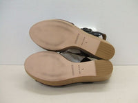CHEMBUR ONE-ST PIPING SABOT/ベルトサンダル/サイズ37h/定価40000円 ボルドー ブラック レディース チェンバー【中古】1-0420S♪