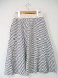 SARAH WEAR スカート グレー　オフホワイト レディース サラウェア【中古】1-0427M▲