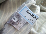 SARAH WEAR スカート グレー　オフホワイト レディース サラウェア【中古】1-0427M▲