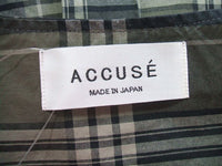 accuse/MMN別注/プルオーバーチェックスキッパーシャツ/アキュゼ/グレー【中古】【レディース】1-0627M▲