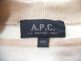 A.P.C. ボーダー カーディガン ベージュ レディース アーペーセー【中古】1-0925T▲