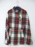 A.P.C. チェック柄　 ポンチョ レッド レディース アーペーセー【中古】1-0925A▲