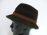 muhlbauer フェルトハット 帽子 ブラウン ミュールバウアー【中古】1-1020T♪