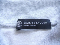 BEAUTY&YOUTH 半袖 鹿の子 シルク混 ポロシャツ グレー レディース ビューティ&ユース【中古】2-0513S△