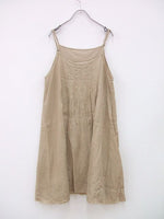 nest Robe 01181-1095 リネンレイヤードタックキャミワンピース ベージュ レディース ネストローブ【中古】2-0408S◎