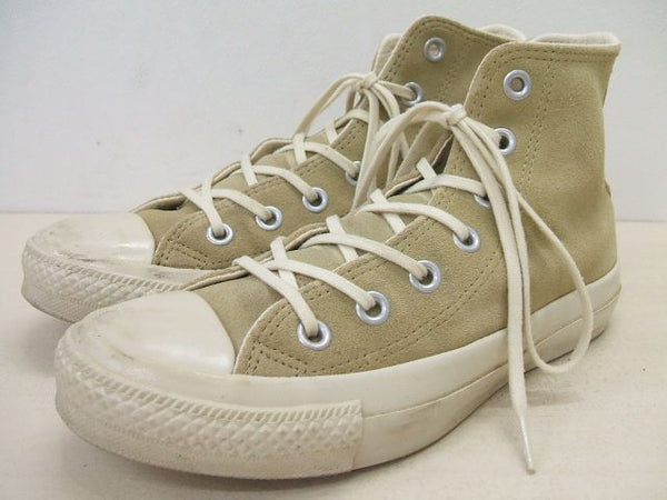 CONVERSE BEAUTY & YOUTH別注　オールスター　スウェード　ハイカット スニーカー ベージュ レディース サイズ4 コンバース【中古】1-1007G∞