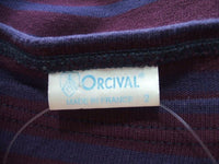 ORCIVAL ボーダー カットソー エンジ レディース オーシバル/オーチバル【中古】1-0923M▲