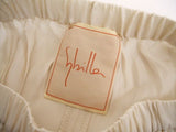 Sybilla キュプラ フレアスカート 定価23000円 スカート アイボリー レディース  シビラ【中古】2-0107M♪