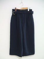 AG by aquagirl サイズ2 ベルト付き  クロップドパンツ ネイビー レディース  エージーバイアクアガール【中古】2-0202M▲