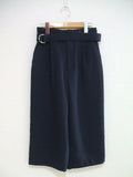 AG by aquagirl サイズ2 ベルト付き  クロップドパンツ ネイビー レディース  エージーバイアクアガール【中古】2-0202M▲