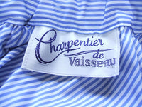 Charpentier de Vaisseau ストライプ スカート サイズ1 ライトブルー ホワイト レディース シャルパンティエドゥヴェッソ【中古】2-0308S△