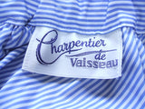 Charpentier de Vaisseau ストライプ スカート サイズ1 ライトブルー ホワイト レディース シャルパンティエドゥヴェッソ【中古】2-0308S△