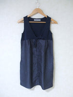 martinique ポルカドット 切替 チュニック サイズM ネイビー レディース マルティニーク【中古】2-0419S△