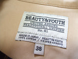 BEAUTY&YOUTH トレンチコート 38 ベージュ レディース  ビューティ&ユース【中古】2-0209M△