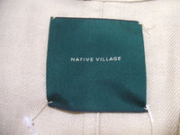 native village リネンヘリンボーンジャケット  テーラードジャケット ベージュ レディース  ネイティブヴィレッジ【中古】2-0114M▲