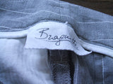 BRAGUETTE イタリア製 ブラゲッタ ストライプ パンツ グレー40 レディース  ブラゲッテ【中古】1-1229M△