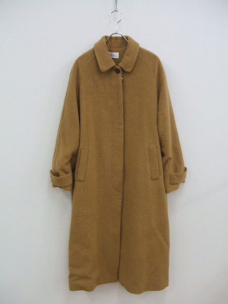 WHYTO.  ステンカラーコート キャメル サイズ38 ホワイト【中古】1-1128A♪