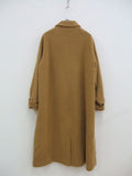 WHYTO. ステンカラーコート キャメル サイズ38 ホワイト【中古】1-1128A♪