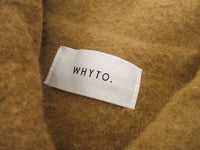 WHYTO. ステンカラーコート キャメル サイズ38 ホワイト【中古】1-1128A♪