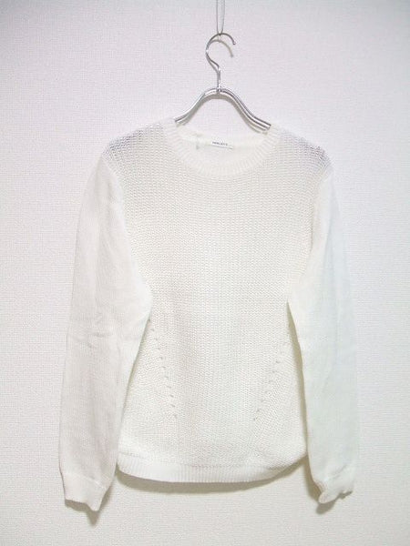 NOLLEY'S サイズ38　コットンニット　長袖 セーター ホワイト レディース ノーリーズ【中古】1-1227M▲