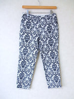 UNITED ARROWS 総柄 パンツ ホワイト ブラック 36 レディース  ユナイテッドアローズ【中古】1-1229M△