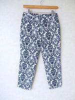 UNITED ARROWS 総柄 パンツ ホワイト ブラック 36 レディース  ユナイテッドアローズ【中古】1-1229M△