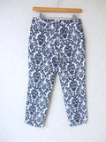 UNITED ARROWS 総柄 パンツ ホワイト ブラック 36 レディース  ユナイテッドアローズ【中古】1-1229M△