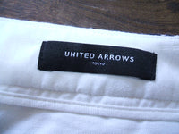 UNITED ARROWS 総柄 パンツ ホワイト ブラック 36 レディース  ユナイテッドアローズ【中古】1-1229M△