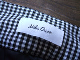 Mila Owen ギンガムチェック センタープレス パンツ ホワイト ブラック 1 レディース  ミラオーウェン【中古】1-1229M△