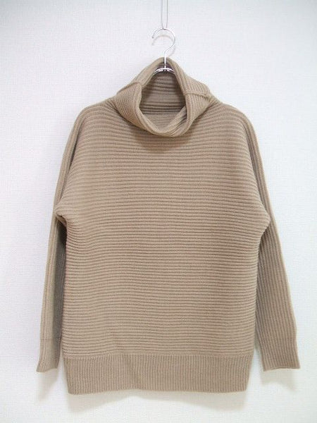 soeur7 スール タートル　ハイネック　ニット　サイズ9号 セーター ベージュ レディース soeur7【中古】1-1230T▲