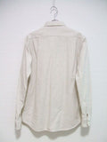 BEAMS ニット切替ポケット 長袖シャツ アイボリー メンズ ビームス【中古】2-0124T▲
