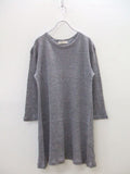 Bisque by nest Robe リネン ニット チュニック グレー レディース ビスク バイ ネストローブ【中古】2-0517M▲