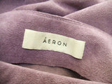 AERON アシンメトリー フェイクスエード スカート パープル レディース アーロン【中古】2-0218T▲