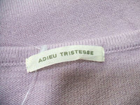 ADIEU TRISTESSE バックレースニット セーター パープル レディース  アデュートリステス【中古】2-0214T▲