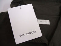 THE HINOKI 新品 定価36000円 スタンドアップカラードレス ワンピース オリーブブラウン レディース ザ ヒノキ【中古】2-0412M♪