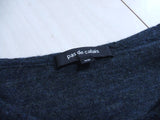 pas de calais ワイド サイズ36 ニット ネイビー レディース パドカレ【中古】2-1125T△