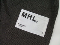 MHL. 595-1132550 CHEF CHECK COTTON LINEN スカート 21SS ブラック グレー レディース エムエイチエル【中古】2-0510M♪