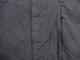 MHL. 595-1132550 CHEF CHECK COTTON LINEN スカート 21SS ブラック グレー レディース エムエイチエル【中古】2-0510M♪