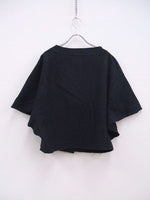 ZADIG&VOLTAIRE 変形 ノーカラージャケット ネイビー レディース ザディグエヴォルテール【中古】2-1103T♪