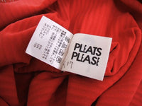 PLEATS PLEASE プリーツ カットソー レッド レディース プリーツプリーズ【中古】2-0407S♪