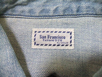 SAN FRANCISCO HRM ハリラン デニム 長袖シャツ ライトブルー レディース サンフランシスコ【中古】2-0602M▲