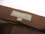 MARGARET HOWELL プリーツ PLAIN WEAVE BLEND 578-0232603 55000円 スカート ブラウン レディース マーガレットハウエル【中古】2-0422M♪