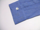 DESIGNERS REMIX CHARKITTE ESKILDSEN デザイナーズリミックス アローズ購入 フリルカラー 長袖シャツ ブルー レディース 【中古】2-0517M▲