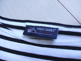 SAINT JAMES ボートネック ボーダー 半袖Ｔシャツ レディース セントジェームス【中古】2-0607S△