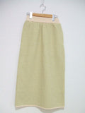 ROKU 6 BEAUTY&YOUTH JACQUARD KNIT SKIRT ジャガードニットスカート グリーン ベージュ レディース ロクビューティアンドユース【中古】2-0619M▲