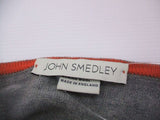 JOHN SMEDLEY Vネック セーター サイズS  グレー レディース ジョンスメドレー【中古】2-0819T☆