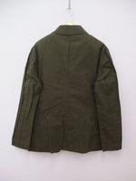 CASEY CASEY 20SS FLAG JACKET オイルド フラッグジャケット 14HV213 サイズS  カーキ メンズ ケイシーケイシー【中古】2-0920M☆