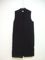 POSTELEGANT 22SS No.0289 Washi Wool Rever Vest 定価137500円 カバー付 ベスト ブラック レディース ポステレガント【中古】2-0703M▲